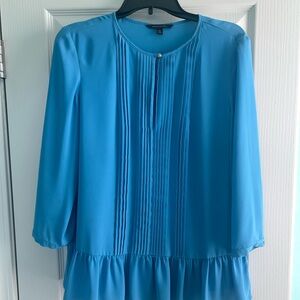 Banana Republic Blue Pleated Blouse